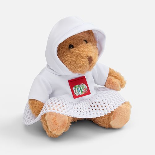 Мягкая игрушка «Мишка Cuddleton» в белом худи