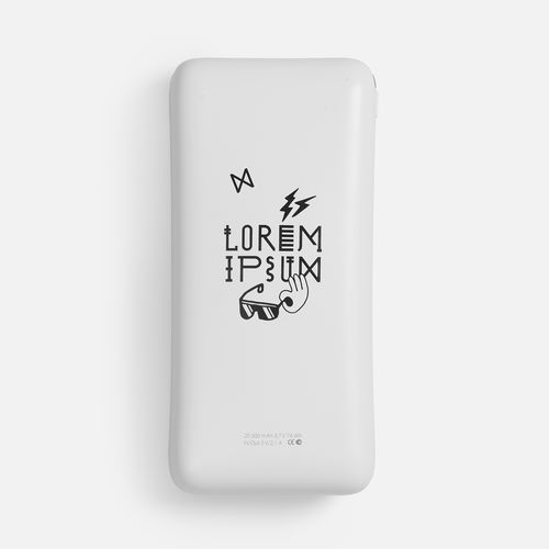 Внешний аккумулятор Gamechanger 20000 мАч, белый