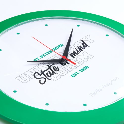 Часы настенные Vivid Large, зеленые