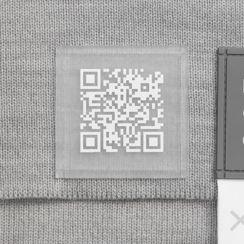 Лейбл из ПВХ Dzeta, L, прозрачный