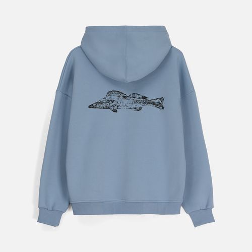 Худи Kulonga Oversize, серо-голубое