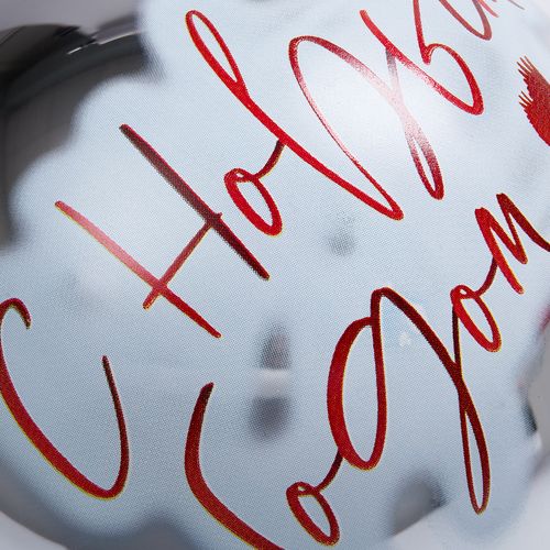 Елочный шар Finery Gloss, 8 см, глянцевый серебристый