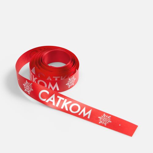 Лента сатиновая Satin 20 XXL, красная, 210 см