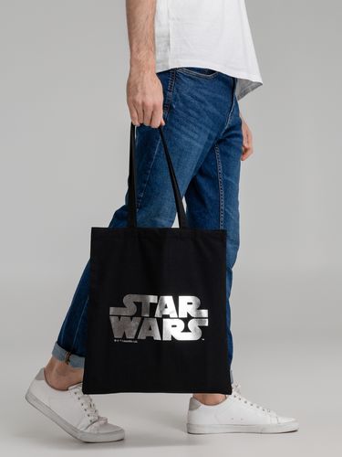 Холщовая сумка Star Wars Silver, черная