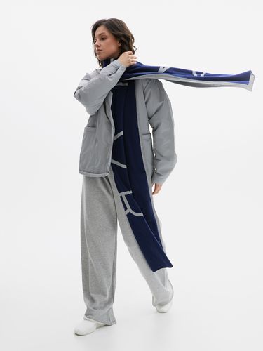 Шарф Bereg, серый с синим