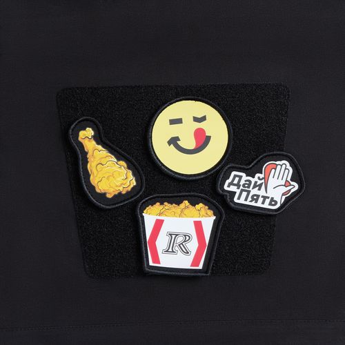 Основа Velkro L для крепления шевронов на липучке, черная