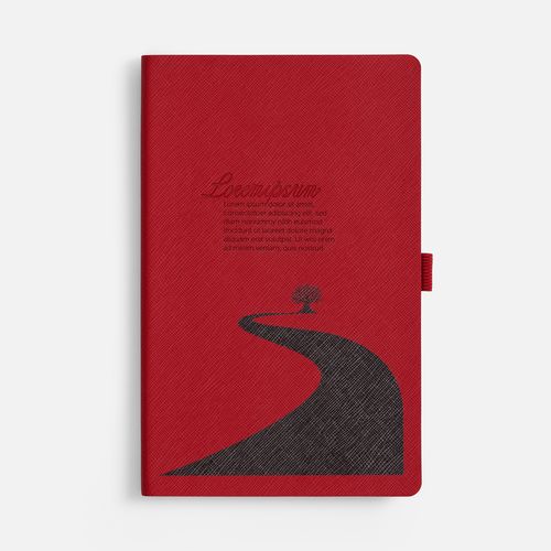 Ежедневник Lungo, недатированный, красный