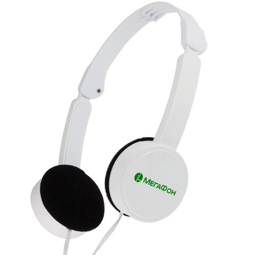 Наушники складные Space Saver, белые