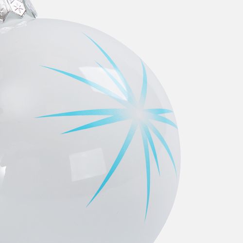 Елочный шар Finery Gloss, 10 см, глянцевый белый