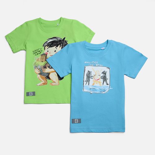 Футболка детская T-Bolka Kids, ярко-синяя