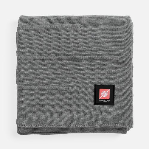 Плед Nessona Alpaca, серый (кварцевый меланж)