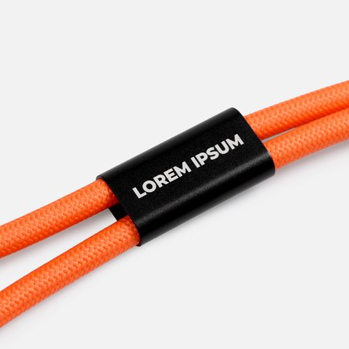 Кабель-ланьярд energyFlex Power Delivery 60 Вт, красный