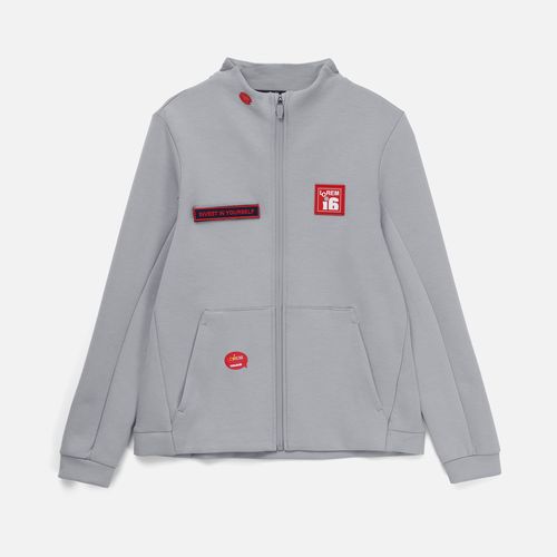 Шильдик металлический Alfa Oval, красный