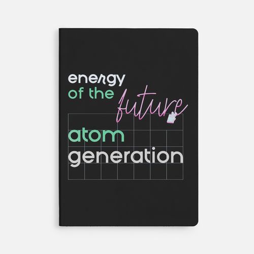 Блокнот Verso в клетку, черный