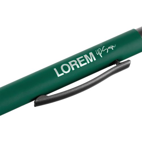 Ручка шариковая Atento Soft Touch, зеленая