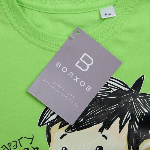 Футболка детская T-Bolka Kids, зеленое яблоко