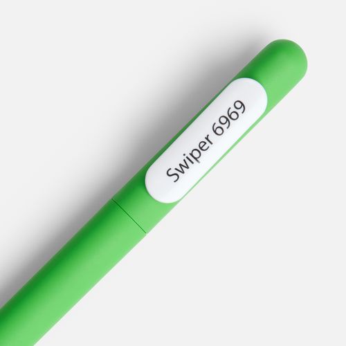 Ручка шариковая Swiper Soft Touch, красная с белым