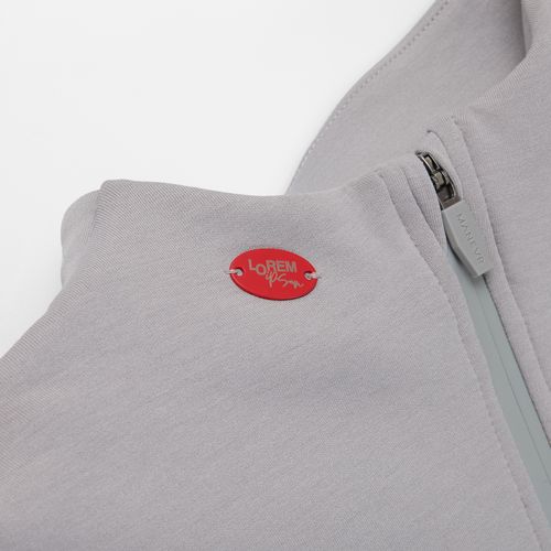 Шильдик металлический Alfa Oval, красный