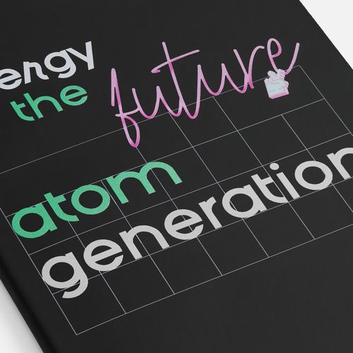 Блокнот Verso в клетку, черный