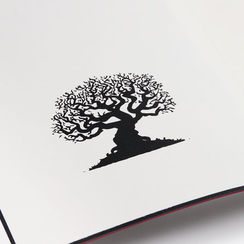 Ежедневник Lungo, недатированный, красный