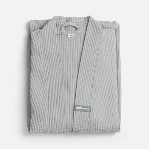 Халат вафельный Kimono, светло-серый