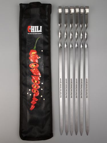 Набор шампуров в чехле Bower, ver.2, черный