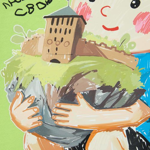 Футболка детская T-Bolka Kids, белая (теплый оттенок)