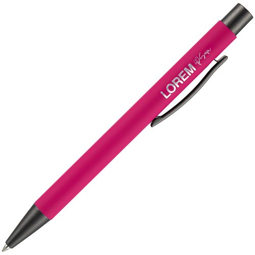 Ручка шариковая Atento Soft Touch, розовая