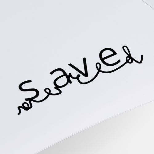 Зонт-трость Standard, белый с серебристым внутри