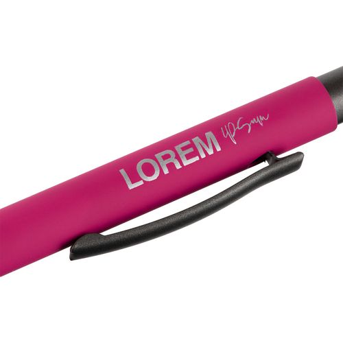 Ручка шариковая Atento Soft Touch, розовая