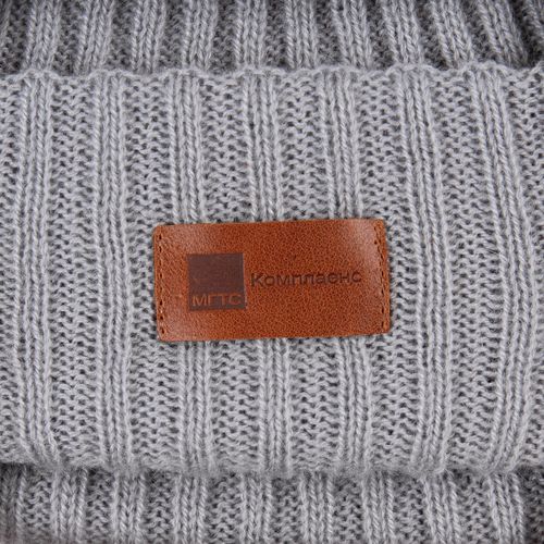 Лейбл кожаный Tuken, S, горчичный