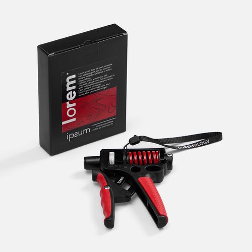 Эспандер кистевой пружинный Motive Power, черный с красным