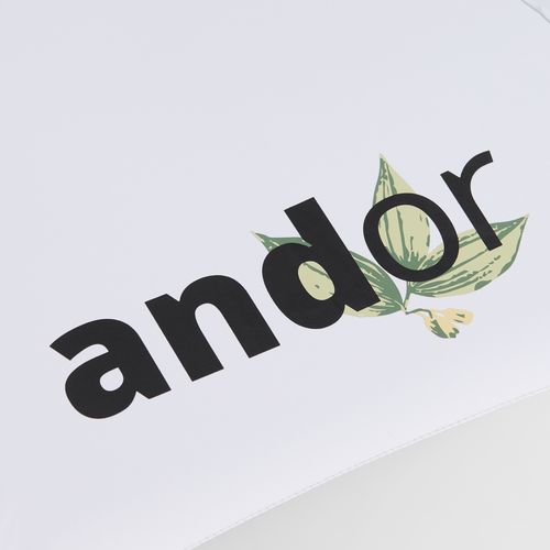 Зонт-трость Standard, белый с серебристым внутри