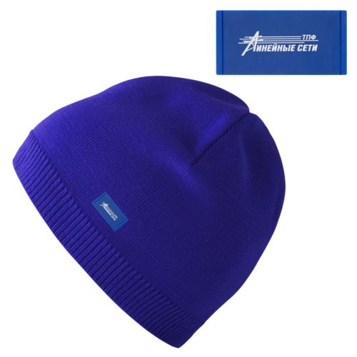 Лейбл из ПВХ Dzeta, S, синий