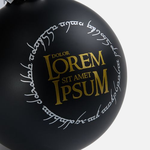 Елочный шар Finery Matt, 8 см, матовый черный