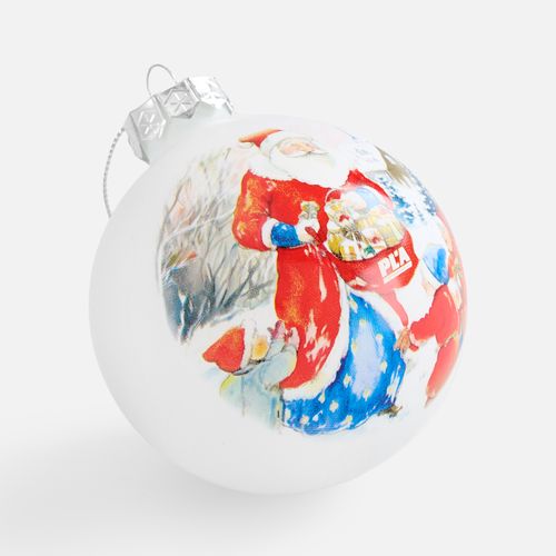 Елочный шар Finery Matt, 8 см, матовый белый