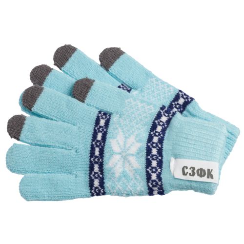 Сенсорные перчатки Snowflake, голубые