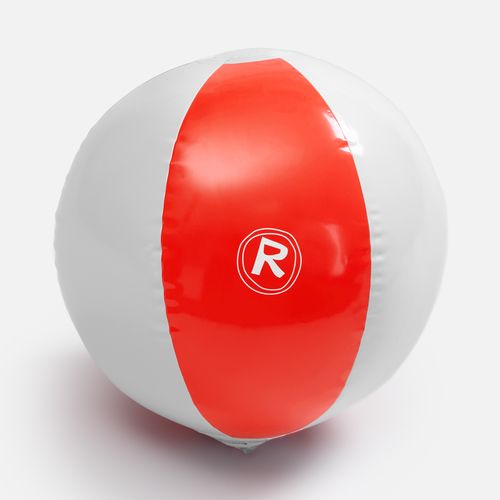 Надувной пляжный мяч Cruise, красный с белым