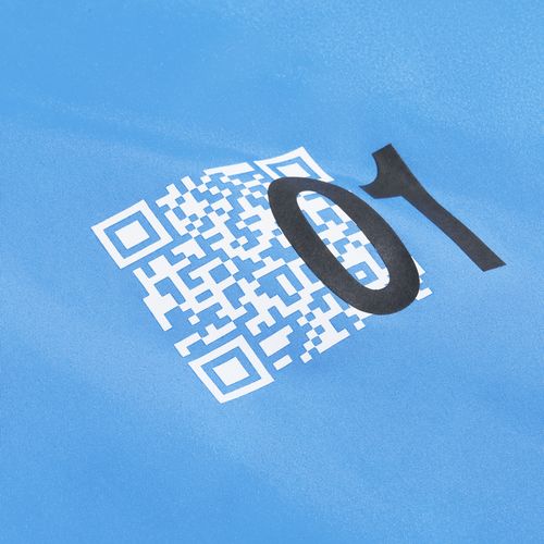 Манишка Member, голубая с белым