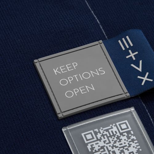 Шарф Bereg, серый с синим