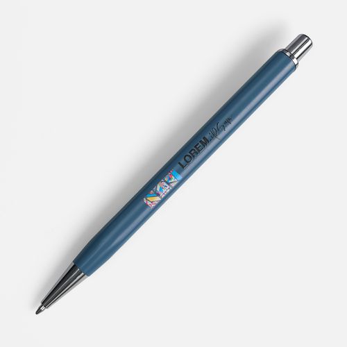 Ручка шариковая Konvent, матовая, серо-синяя