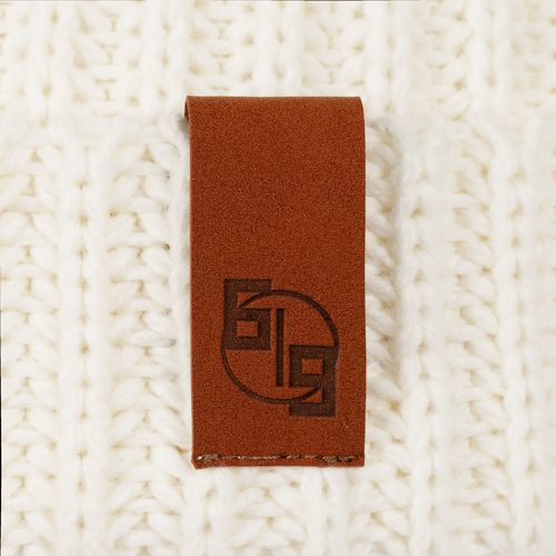 Лейбл Listra Nubuсk, коричневый