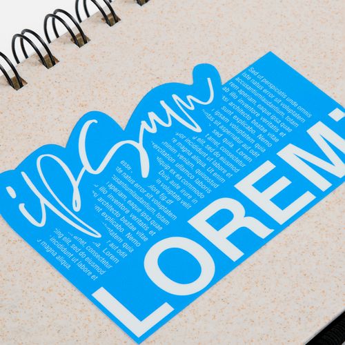 Блокнот на спирали Intrigo, белый