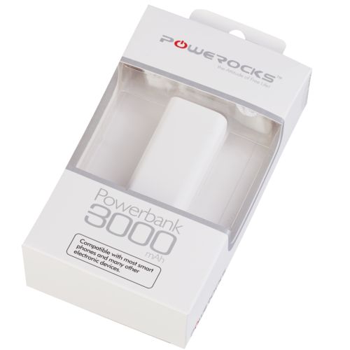 Универсальный внешний аккумулятор Stone 3000 mAh, белый