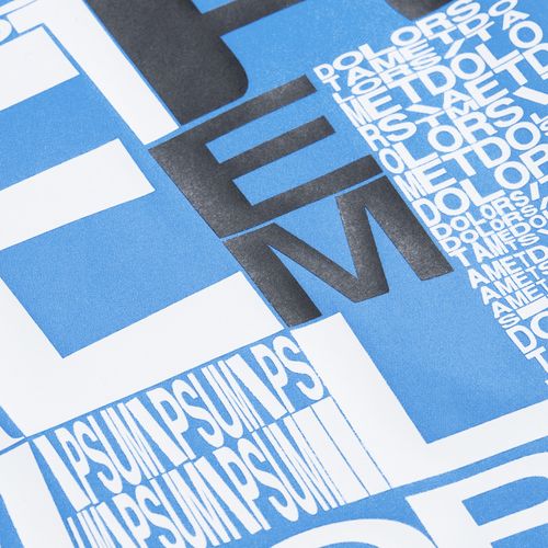 Манишка Member, голубая с белым