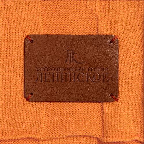 Лейбл кожаный Beta, XL, горчичный