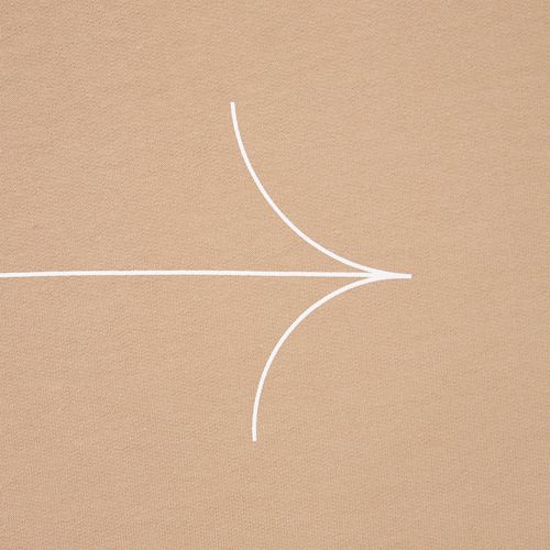 Футболка оверсайз унисекс Kosmos 2.0, бежевая