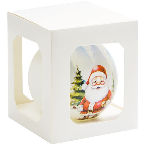 Елочный шар Finery Matt, 10 см, матовый белый