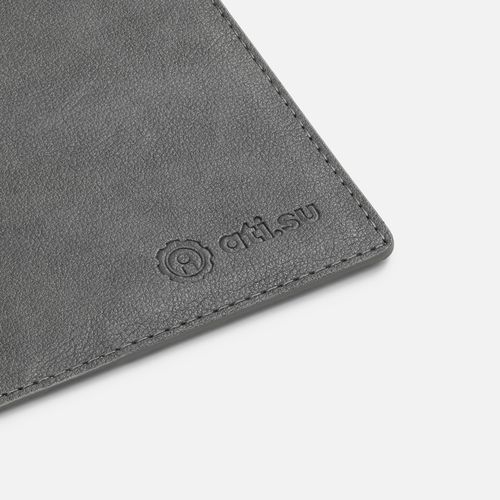 Обложка для паспорта Petrus, серая