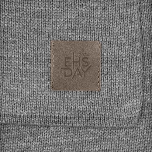 Лейбл кожаный Sinatu, S, серый